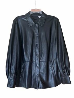 Chico's Black Button-Front  Jacket